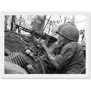 Artery8 - M60 Machine Gun 1966 Vietnam - Framed Wall Art Artery8 - M60 Machine Gun 1966 Vietnam - Framed Wall Art
