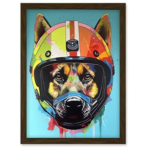 Artery8 - German Shepherd Helmet Pop Art - Wall Art Artery8 - German Shepherd Helmet Pop Art - Wall Art
