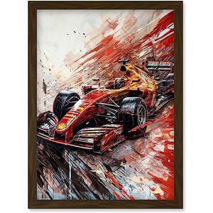 Artery8 - Grand Prix Red Race Car - A4 - Wall Art Print Artery8 - Grand Prix Red Race Car - A4 - Wall Art Print