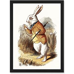 Wee Blue Coo Painting Carrol Alice Wonderland Tenniel White Rabbit Artwork Framed Wall Art Print A4 Wee Blue Coo Painting Carrol Alice Wonderland Tenniel White Rabbit Artwork Framed Wall Art Print A4