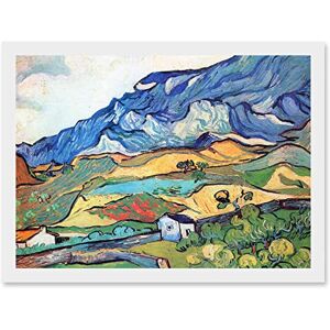 Artery8 Vincent Van Gogh Les Alpilles Mountain Landscape Artwork Framed Wall Art Print A4 Artery8 Vincent Van Gogh Les Alpilles Mountain Landscape Artwork Framed Wall Art Print A4