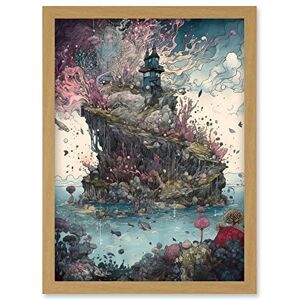 Artery8 - Fantasy World - Coast - Nymph - Framed Art Artery8 - Fantasy World - Coast - Nymph - Framed Art