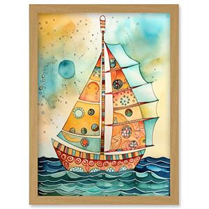 Artery8 - Sailboat Concept With Dorsal Fin - Framed Wall Art Artery8 - Sailboat Concept With Dorsal Fin - Framed Wall Art