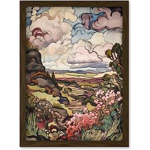 Artery8 - Scottish Landscape - Brown - A4 - Framed Wall Art Print Artery8 - Scottish Landscape - Brown - A4 - Framed Wall Art Print