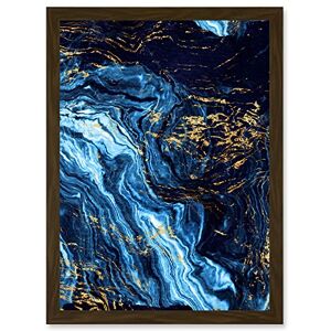 Artery8 - Abstract Dark Blue Gold Pour Watercolour Modern Artwork Artery8 - Abstract Dark Blue Gold Pour Watercolour Modern Artwork