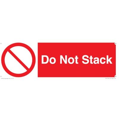 Viking Do Not Stack Sign 300x100mm L31 Viking Do Not Stack Sign 300x100mm L31