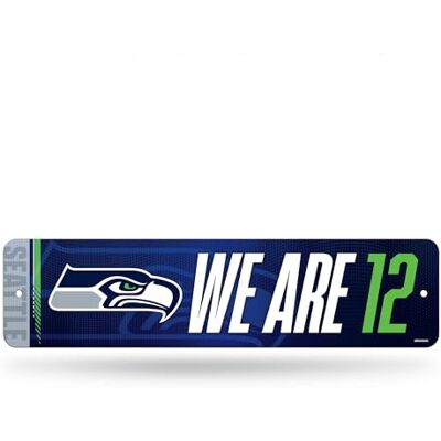 Rico Industries NFL Football Seattle Seahawks Metal Street Sign 4" x 15" Home Décor Bedroom Office Man Cave Rico Industries NFL Football Seattle Seahawks Metal Street Sign 4" x 15" Home Décor Bedroom Office Man Cave