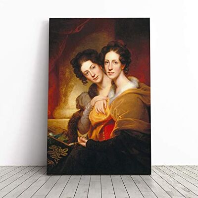 Big Box Art Canvas Print Wall Art Rembrandt The Sisters Mounted and Stretched Box Frame Picture Home Decor for Kitchen, Living, Dining Room, Bedroom, Hallway, Multi-Colour, 20x14 Inch Big Box Art Canvas Print Wall Art Rembrandt The Sisters Mounted and Stretched Box Frame Picture Home Decor for Kitchen, Living, Dining Room, Bedroom, Hallway, Multi-Colour, 20x14 Inch