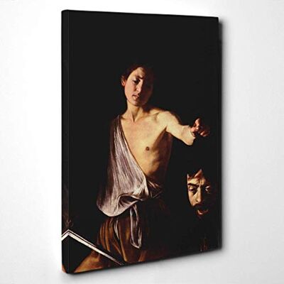 Big Box Art Canvas Print Wall Art Michelangelo Caravaggio David with The Head of Goliath Mounted & Stretched Box Frame Picture Home Decor for Kitchen, Living Room, Bedroom, Multi-Colour, 30x20 Inch Big Box Art Canvas Print Wall Art Michelangelo Caravaggio David with The Head of Goliath Mounted & Stretched Box Frame Picture Home Decor for Kitchen, Living Room, Bedroom, Multi-Colour, 30x20 Inch