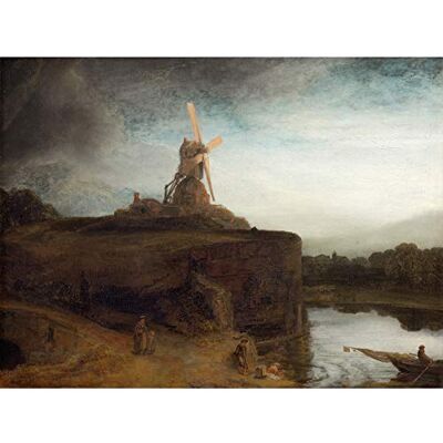 Fine Art Prints Rembrandt The Mill Baroque Old Master Art Print Canvas Premium Wall Decor Poster Mural Fine Art Prints Rembrandt The Mill Baroque Old Master Art Print Canvas Premium Wall Decor Poster Mural