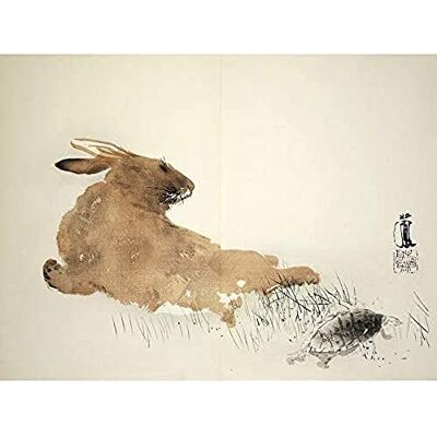 Artery8 Seiho Twelve Signs Zodiac Rabbit Turtle Japanese Unframed Wall Art Print Poster Home Decor Premium Artery8 Seiho Twelve Signs Zodiac Rabbit Turtle Japanese Unframed Wall Art Print Poster Home Decor Premium