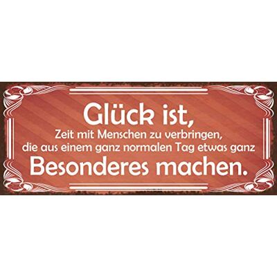 Schatzmix Tin-Plate Sign Wall Plaques, Sheet metal, Multicoloured, 27x10 cm Schatzmix Tin-Plate Sign Wall Plaques, Sheet metal, Multicoloured, 27x10 cm