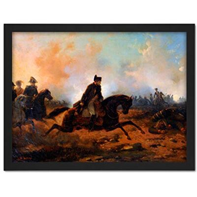 Fine Art Prints Bellange Napoleon Charging Battle Waterloo Painting Large Framed Art Print Poster Wall Decor 18x24 in Fine Art Prints Bellange Napoleon Charging Battle Waterloo Painting Large Framed Art Print Poster Wall Decor 18x24 in