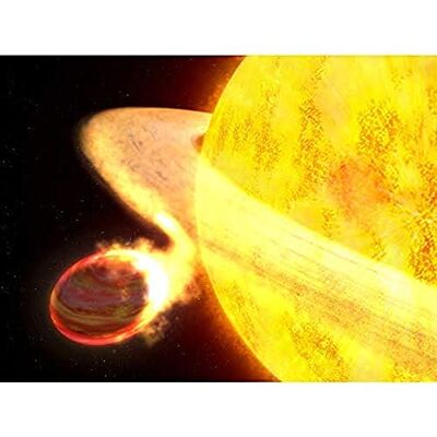 Fine Art Prints Space NASA Planet WASP-12b Being Eaten By Star Concept Art Print Canvas Premium Wall Decor Poster Mural Fine Art Prints Space NASA Planet WASP-12b Being Eaten By Star Concept Art Print Canvas Premium Wall Decor Poster Mural