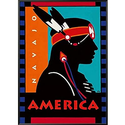 International Graphics Framed art print GAF! ''America''- 51 x 71 cm Frame Color: Black Series ATHOS International Graphics Framed art print GAF! ''America''- 51 x 71 cm Frame Color: Black Series ATHOS
