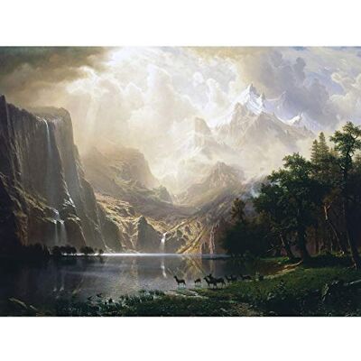 Fine Art Prints Bierstadt Among Sierra Nevada California Painting Large Print Poster Wall Art Decor Picture Fine Art Prints Bierstadt Among Sierra Nevada California Painting Large Print Poster Wall Art Decor Picture