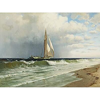 Artery8 Silva At Coney Island Painting Art Print Canvas Premium Wall Decor Poster Mural Artery8 Silva At Coney Island Painting Art Print Canvas Premium Wall Decor Poster Mural