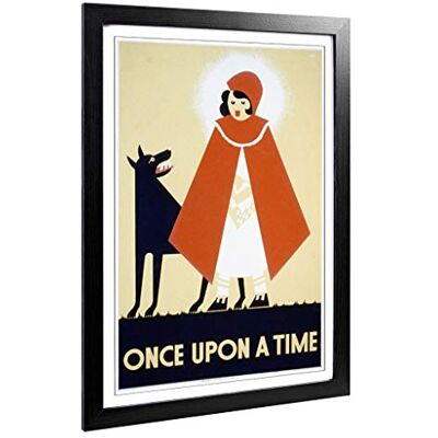 Big Box Art Framed Print of Vintage WPA Poster Once Upon a Time Design Wall Art Picture Home Decor for Kitchen, Living Room, Bedroom, Hallway, Black, A2 / 24.5x18 Inch / 62x45cm Big Box Art Framed Print of Vintage WPA Poster Once Upon a Time Design Wall Art Picture Home Decor for Kitchen, Living Room, Bedroom, Hallway, Black, A2 / 24.5x18 Inch / 62x45cm