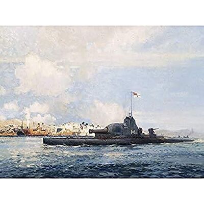 Fine Art Prints Mason HM Submarine M1 Sedd-el-bahr WWI Painting Art Print Canvas Premium Wall Decor Poster Mural Fine Art Prints Mason HM Submarine M1 Sedd-el-bahr WWI Painting Art Print Canvas Premium Wall Decor Poster Mural
