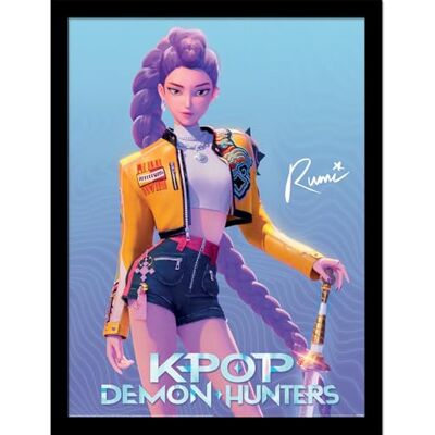 Pyramid K-POP DEMON HUNTERS (RUMI) COLLECTOR PRINT 30cm x 40cm Framed Collector Print, Official Licensed K-Pop Wall Art Poster, Ready to Hang, One Size Pyramid K-POP DEMON HUNTERS (RUMI) COLLECTOR PRINT 30cm x 40cm Framed Collector Print, Official Licensed K-Pop Wall Art Poster, Ready to Hang, One Size