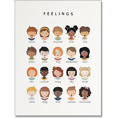 uoyien Feelings Chart And Emotions Poster For kids Mental Health Awareness Canvas Wall Art Special Emotions Faces Calm Corner Prints Classroom Social Worker Office Decor 12x16in Unframed uoyien Feelings Chart And Emotions Poster For kids Mental Health Awareness Canvas Wall Art Special Emotions Faces Calm Corner Prints Classroom Social Worker Office Decor 12x16in Unframed