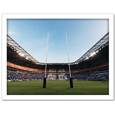 Artery8 Serer Rugby Goal Posts World Cup Stadium Sport Photo Artwork Framed Wall Art Print 18X24 Inch Artery8 Serer Rugby Goal Posts World Cup Stadium Sport Photo Artwork Framed Wall Art Print 18X24 Inch