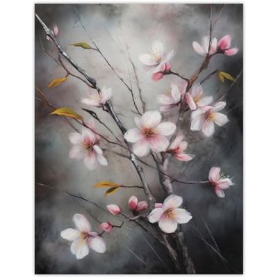 Artery8 Cherry Blossom Tree Branch Soft Pastel Painting Pink Grey Elegant Detail Bloom Nature Colourful Bright Floral Modern Artwork Extra Large XL Wall Art Poster Print Artery8 Cherry Blossom Tree Branch Soft Pastel Painting Pink Grey Elegant Detail Bloom Nature Colourful Bright Floral Modern Artwork Extra Large XL Wall Art Poster Print