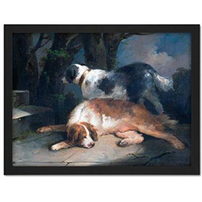 Fine Art Prints Morland Setters Dogs Animals Painting Large Framed Art Print Poster Wall Decor 18x24 in Fine Art Prints Morland Setters Dogs Animals Painting Large Framed Art Print Poster Wall Decor 18x24 in
