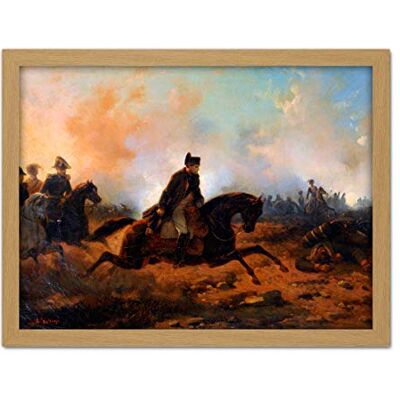 Fine Art Prints Bellange Napoleon Charging Battle Waterloo Painting Large Framed Art Print Poster Wall Decor 18x24 in Fine Art Prints Bellange Napoleon Charging Battle Waterloo Painting Large Framed Art Print Poster Wall Decor 18x24 in