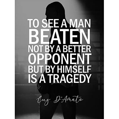 Artery8 Sport Quote Boxing Manager Cus D’Amato A Man Beaten By Himself Is A Tragedy Typography Unframed Wall Art Print Poster Home Decor Premium Artery8 Sport Quote Boxing Manager Cus D’Amato A Man Beaten By Himself Is A Tragedy Typography Unframed Wall Art Print Poster Home Decor Premium