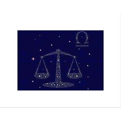 Wee Blue Coo PAINTING ILLUSTRATION ZODIAC STAR SIGN LIBRA SCALE FRAMED ART PRINT B12X12968 Wee Blue Coo PAINTING ILLUSTRATION ZODIAC STAR SIGN LIBRA SCALE FRAMED ART PRINT B12X12968