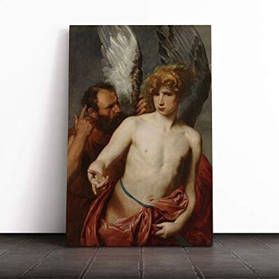 Big Box Art Canvas Print Wall Art Anthony Van Dyck Daedalus and Icarus Mounted & Stretched Box Frame Picture Home Decor for Kitchen, Living Room, Bedroom, Hallway, Multi-Colour, 20x14 Inch Big Box Art Canvas Print Wall Art Anthony Van Dyck Daedalus and Icarus Mounted & Stretched Box Frame Picture Home Decor for Kitchen, Living Room, Bedroom, Hallway, Multi-Colour, 20x14 Inch