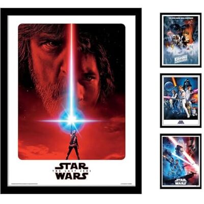 Pyramid STAR WARS: The Last Jedi Tease 30x40cm Framed Print, Paper & MDF, Multicoloured, 42 x 32 x 2.4 cm Pyramid STAR WARS: The Last Jedi Tease 30x40cm Framed Print, Paper & MDF, Multicoloured, 42 x 32 x 2.4 cm