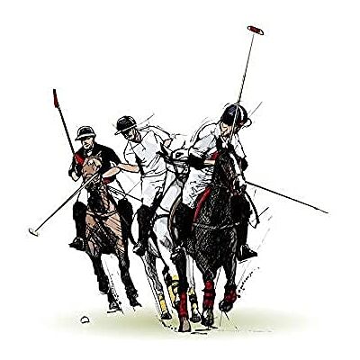 Wee Blue Coo Polo Illustration Sport Horses Unframed Art Print Poster Wall Decor 12x16 inch Wee Blue Coo Polo Illustration Sport Horses Unframed Art Print Poster Wall Decor 12x16 inch
