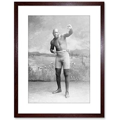 Wee Blue Coo Old Sport Jack Johnson Boxer World Fist Framed Wall Art Print Wee Blue Coo Old Sport Jack Johnson Boxer World Fist Framed Wall Art Print