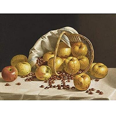 Fine Art Prints Francis Still Life Apples Chestnuts Basket Painting Art Print Canvas Premium Wall Decor Poster Mural Fine Art Prints Francis Still Life Apples Chestnuts Basket Painting Art Print Canvas Premium Wall Decor Poster Mural