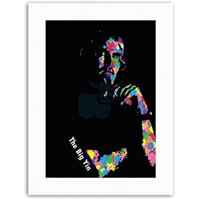 Wee Blue Coo Billy Connolly Abstract Splatter Painting Canvas Art Print Wee Blue Coo Billy Connolly Abstract Splatter Painting Canvas Art Print