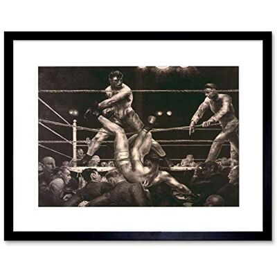 Wee Blue Coo Draw Sport Boxing Jack Dempsey Luis Firpo Polo New York Framed Wall Art Print Wee Blue Coo Draw Sport Boxing Jack Dempsey Luis Firpo Polo New York Framed Wall Art Print