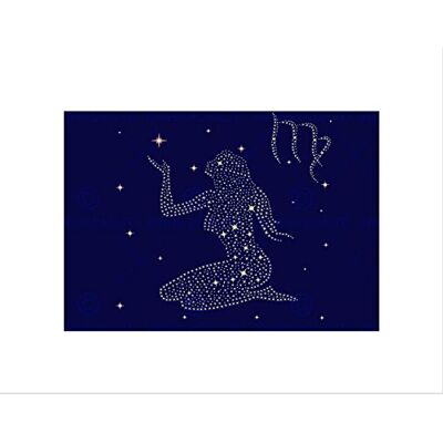 Wee Blue Coo PAINTING ILLUSTRATION ZODIAC STAR SIGN VIRGO VIRGIN FRAMED ART PRINT B12X12972 Wee Blue Coo PAINTING ILLUSTRATION ZODIAC STAR SIGN VIRGO VIRGIN FRAMED ART PRINT B12X12972