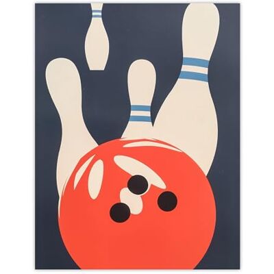 Artery8 Bowling Ball Strike Knocked Pins Sport Fun Man Cave Large Wall Art Poster Print Thick Paper 18X24 Inch Artery8 Bowling Ball Strike Knocked Pins Sport Fun Man Cave Large Wall Art Poster Print Thick Paper 18X24 Inch