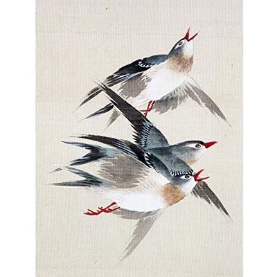 Artery8 Okamoto Pictures Flowers Birds Japanese 17 Painting Premium Wall Art Canvas Print 18X24 Inch Artery8 Okamoto Pictures Flowers Birds Japanese 17 Painting Premium Wall Art Canvas Print 18X24 Inch