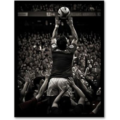 Artery8 Rugby Lineout Catch Action Photo Black White Sport Artwork Artwork Framed Wall Art Print 18X24 Inch Artery8 Rugby Lineout Catch Action Photo Black White Sport Artwork Artwork Framed Wall Art Print 18X24 Inch