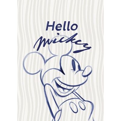 Komar Disney Mickey Mouse Hello Wall Picture Size 50 x 70 cm Children's Room Wall Decoration Komar Disney Mickey Mouse Hello Wall Picture Size 50 x 70 cm Children's Room Wall Decoration