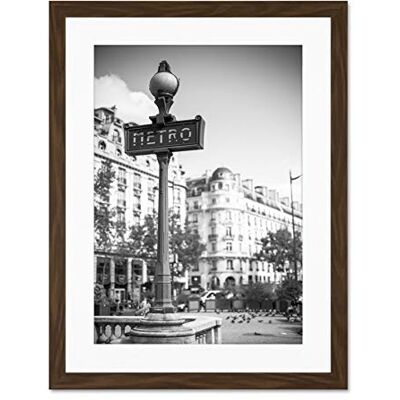 Wee Blue Coo Landmark Retro Metro Sign Paris France Black White Large Art Print Poster Wall Decor 18x24 inch Supplied Ready To Hang With Included Mount Brackets Wee Blue Coo Landmark Retro Metro Sign Paris France Black White Large Art Print Poster Wall Decor 18x24 inch Supplied Ready To Hang With Included Mount Brackets