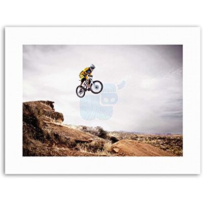 Wee Blue Coo Mountain Bike Jump Sky Big Air Picture Sport Canvas Art Print Wee Blue Coo Mountain Bike Jump Sky Big Air Picture Sport Canvas Art Print