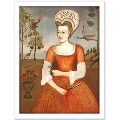 Fine Art Prints Hendrickson Portrait Catharine Woman Birds Painting Large Framed Art Print Poster Wall Decor 18x24 in Fine Art Prints Hendrickson Portrait Catharine Woman Birds Painting Large Framed Art Print Poster Wall Decor 18x24 in