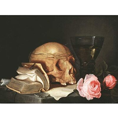 Fine Art Prints De Heem Vanitas Still-life Skull Book Roses Painting Extra Large Art Print Wall Mural Poster Premium XL Fine Art Prints De Heem Vanitas Still-life Skull Book Roses Painting Extra Large Art Print Wall Mural Poster Premium XL