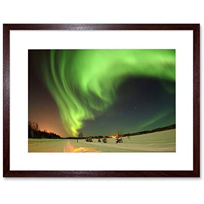 Wee Blue Coo Nature Landscape Aurora Northern Light Beautiful Framed Wall Art Print Wee Blue Coo Nature Landscape Aurora Northern Light Beautiful Framed Wall Art Print