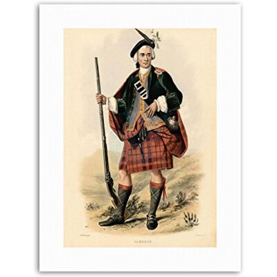 Wee Blue Coo Highland Clan Scotland Tartan Cameron Painting Portrait Canvas Art Print Wee Blue Coo Highland Clan Scotland Tartan Cameron Painting Portrait Canvas Art Print