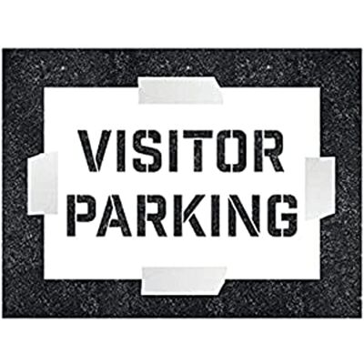 VSafety V Safety Visitor Parking Stencil 600 x 400 mm 1.1 mm Polypropylene Safety Sign VSafety V Safety Visitor Parking Stencil 600 x 400 mm 1.1 mm Polypropylene Safety Sign